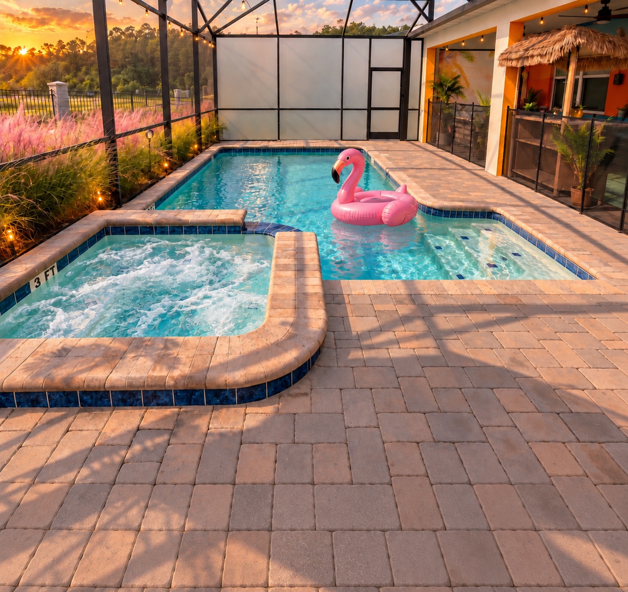 Pool and spa